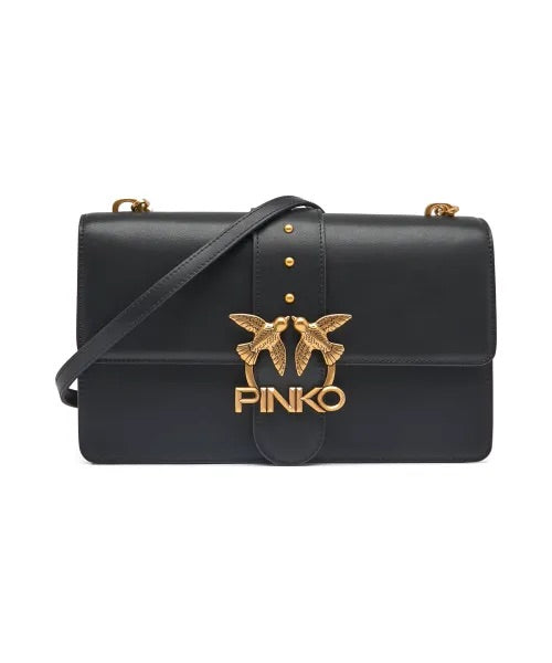 Pinko Leather messenger bag LOVE CLASSIC ICON