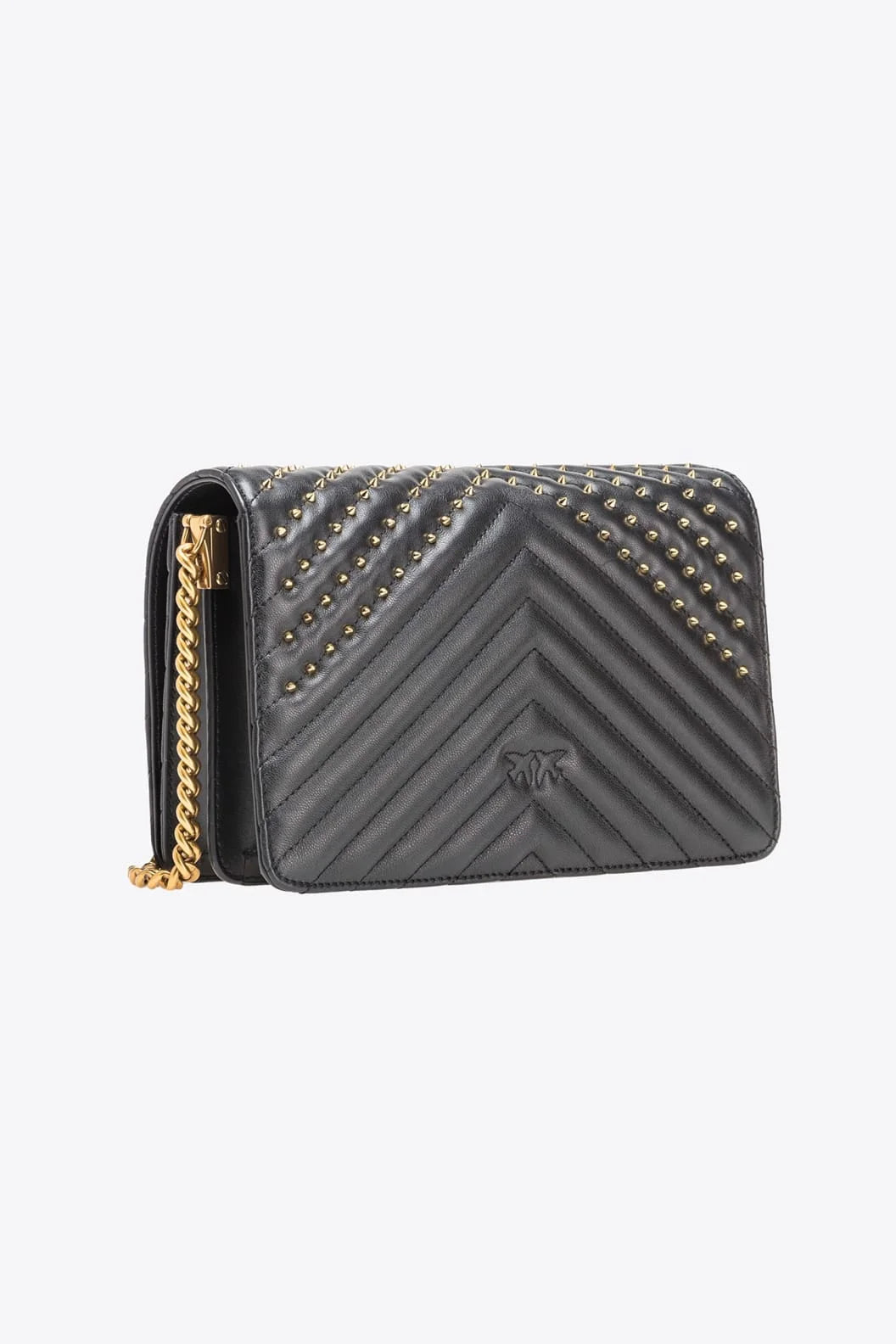 PINKO CLASSIC LOVE BAG CLICK CHEVRON STUDS
