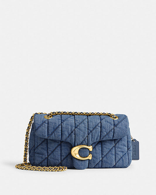 COACH TABBY 26 QUILTED DENIM SHOULDER BAG