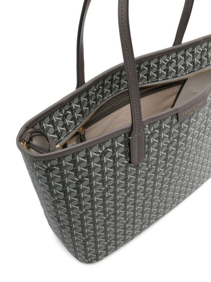 Tory Burch Monogram-pattern coated-canvas tote