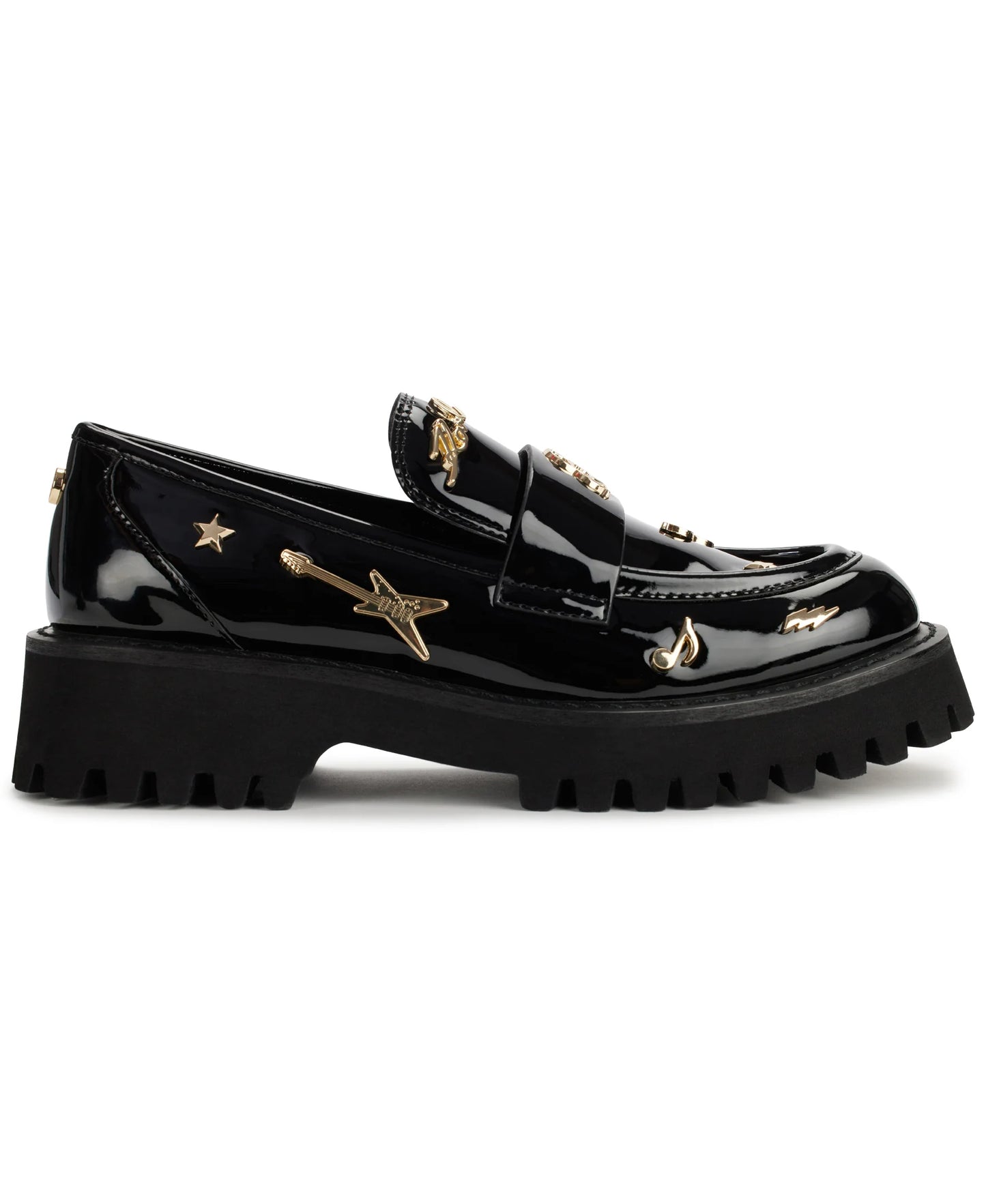 Karl Lagerfeld Paris Women's Gaston Loafer, Black, size 9