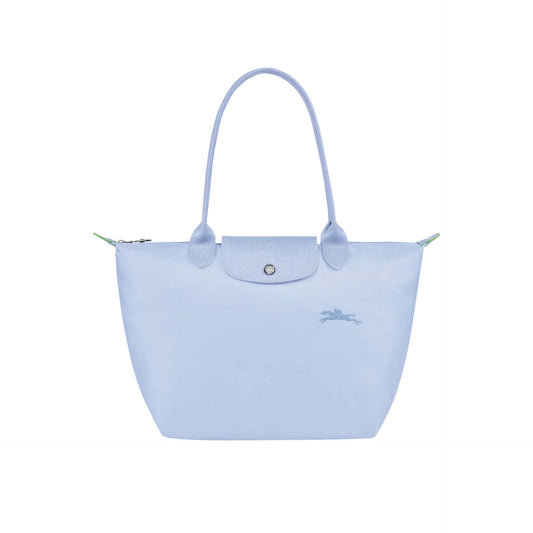 L.o.n.g.c.h.a.m.p Green Line Le Pliage Medium Size in Sky Blue