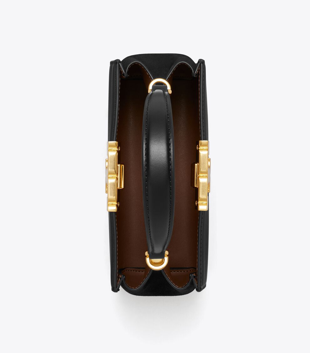Tory Burch Mini Eleanor Satchel in black leather
