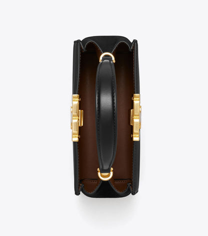 Tory Burch Mini Eleanor Satchel in black leather