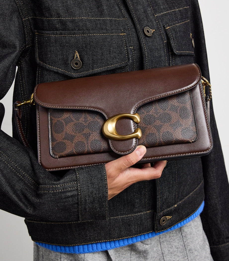 Coach Tabby Shoulder Bag 26 in signature canvas brown