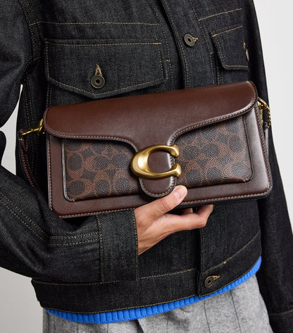 Coach Tabby Shoulder Bag 26 in signature canvas brown
