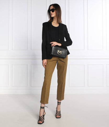 Pinko Leather messenger bag LOVE CLICK CLASSIC PURE SHAPES