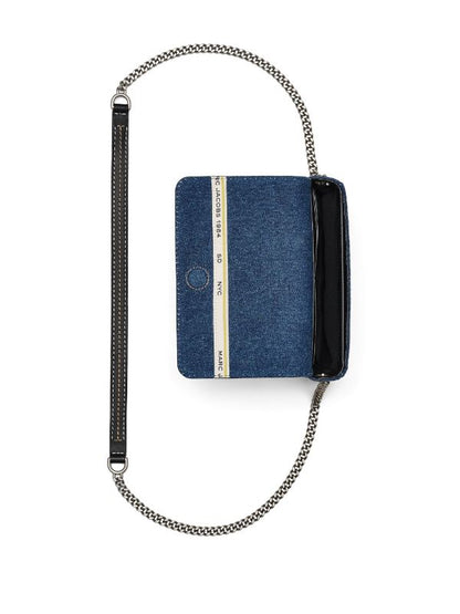 The denim mini chain bag marc jacobs