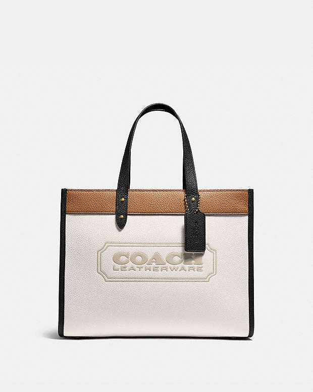 Field Tote 30 In Colorblock With Coach Badge