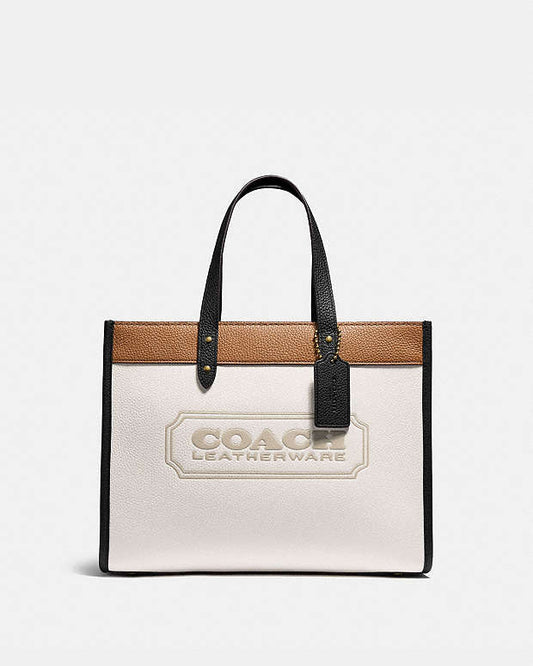 Field Tote 30 In Colorblock With Coach Badge