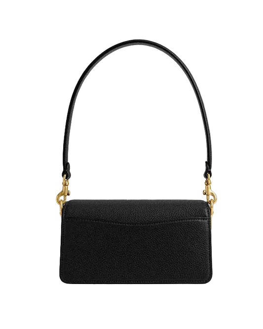 Coach Tabby Shoulder Bag 26 in Black Gold Logo