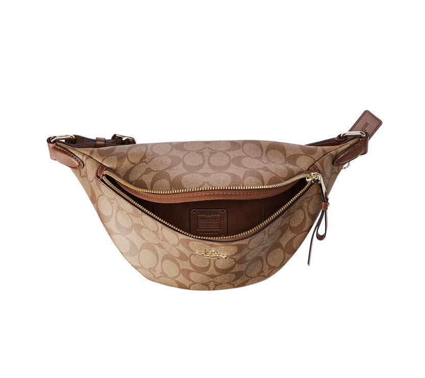Coach Signature waist Bag Fanny Pack Brown