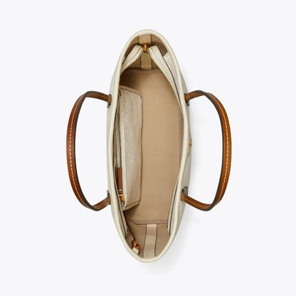 Tory Burch small T Monogram zip tote bag