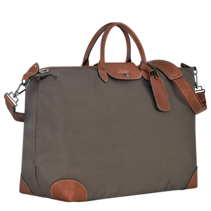 LongChamp Le Pliage Original M Russian canvas and leather travel bag