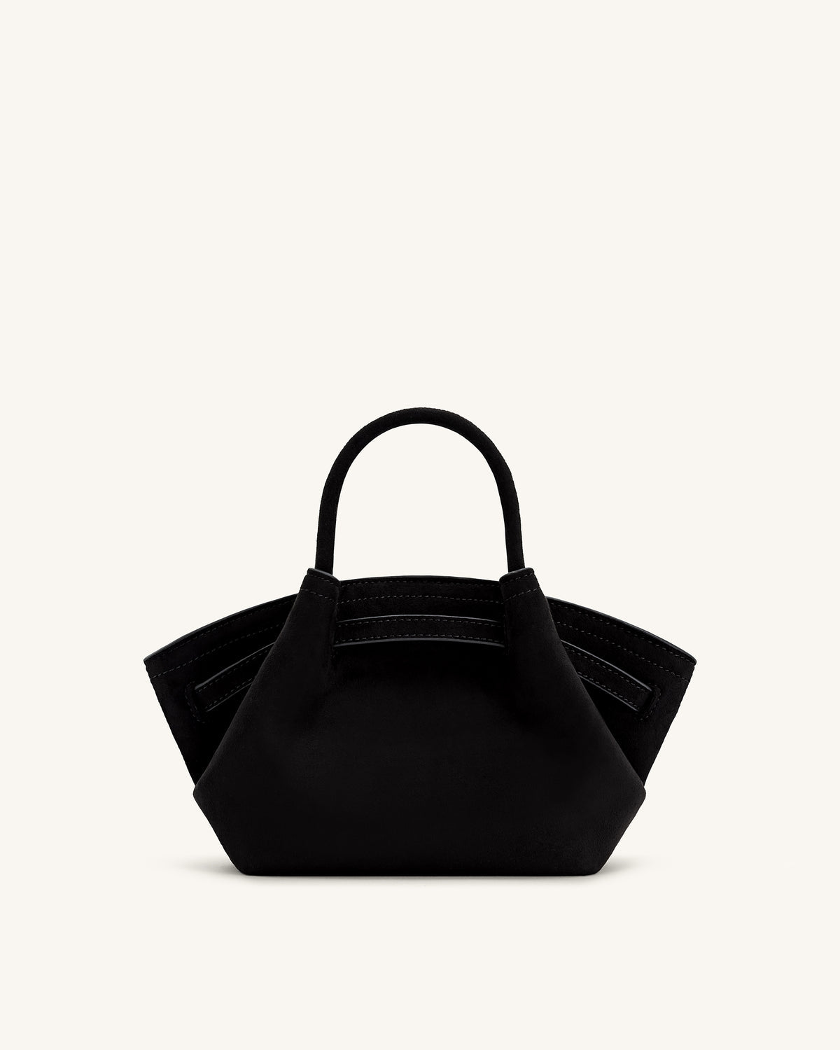 JW Pei Hana Mini Faux Suede Tote Bag - Black