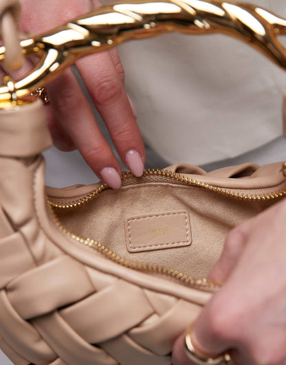 JW PEI Orla Weave handbag-almond
