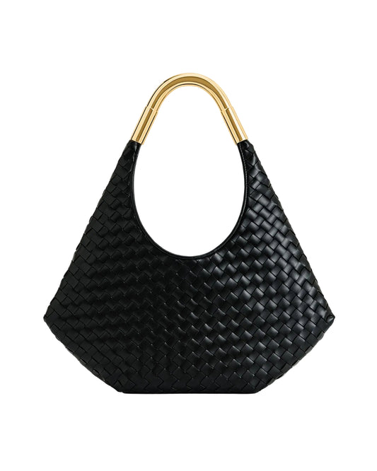 JW PEI Olivia Hand-Woven Metal Handle Hobo Bag