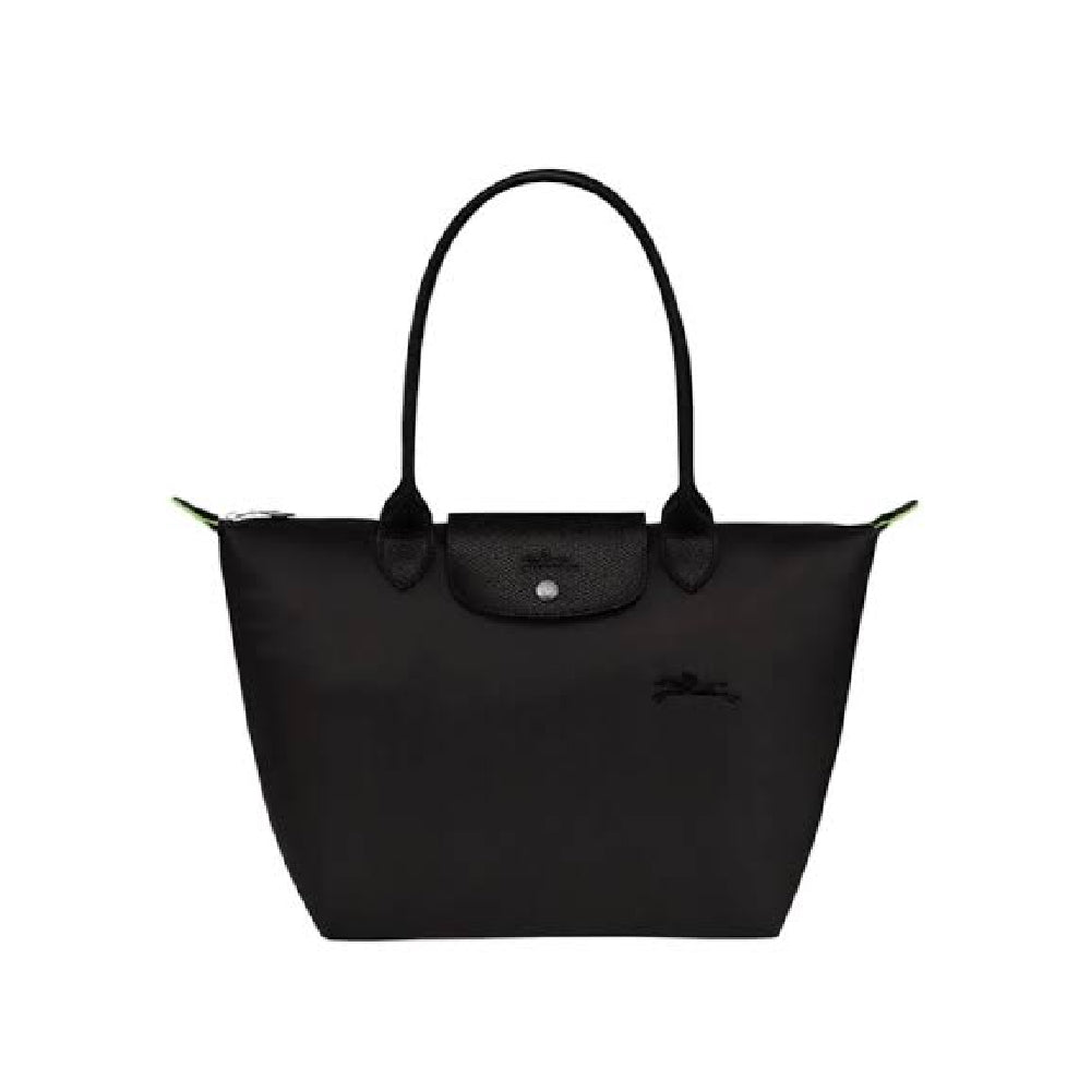 L.o.n.g.c.h.a.m.p Green Line Le Pliage Large Size in Black