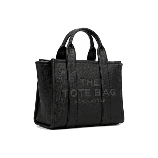 Marc Jacobs The Leather Tote Bag with Removable Crossbody Strap in Black