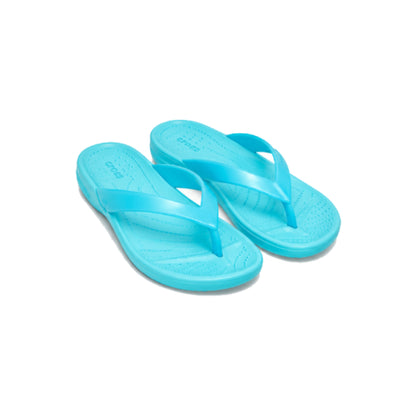 Crocs Flip Flops in Aqua Blue