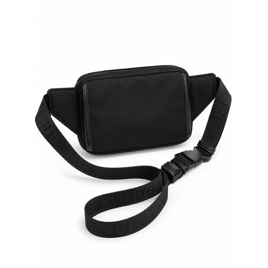 Karl Cross Waist Bag Black