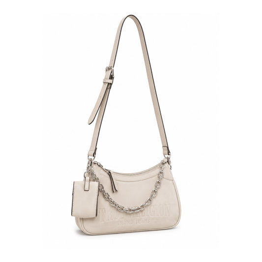 True Religion Bag Small Beige Chain