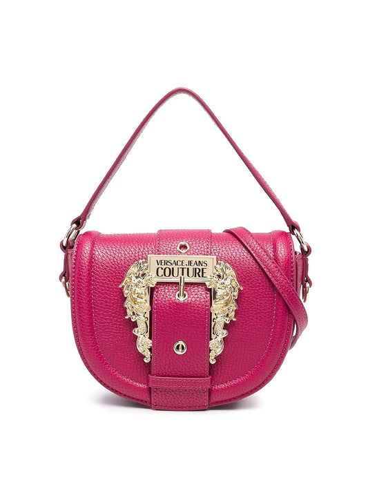 VERSACE JEANS COUTURE Baroque buckle crossbody bag in pink
