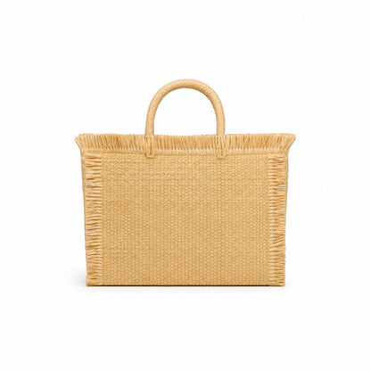 MC2 Saint Barth Mini Vivian Raffia Tote Bag in Natural