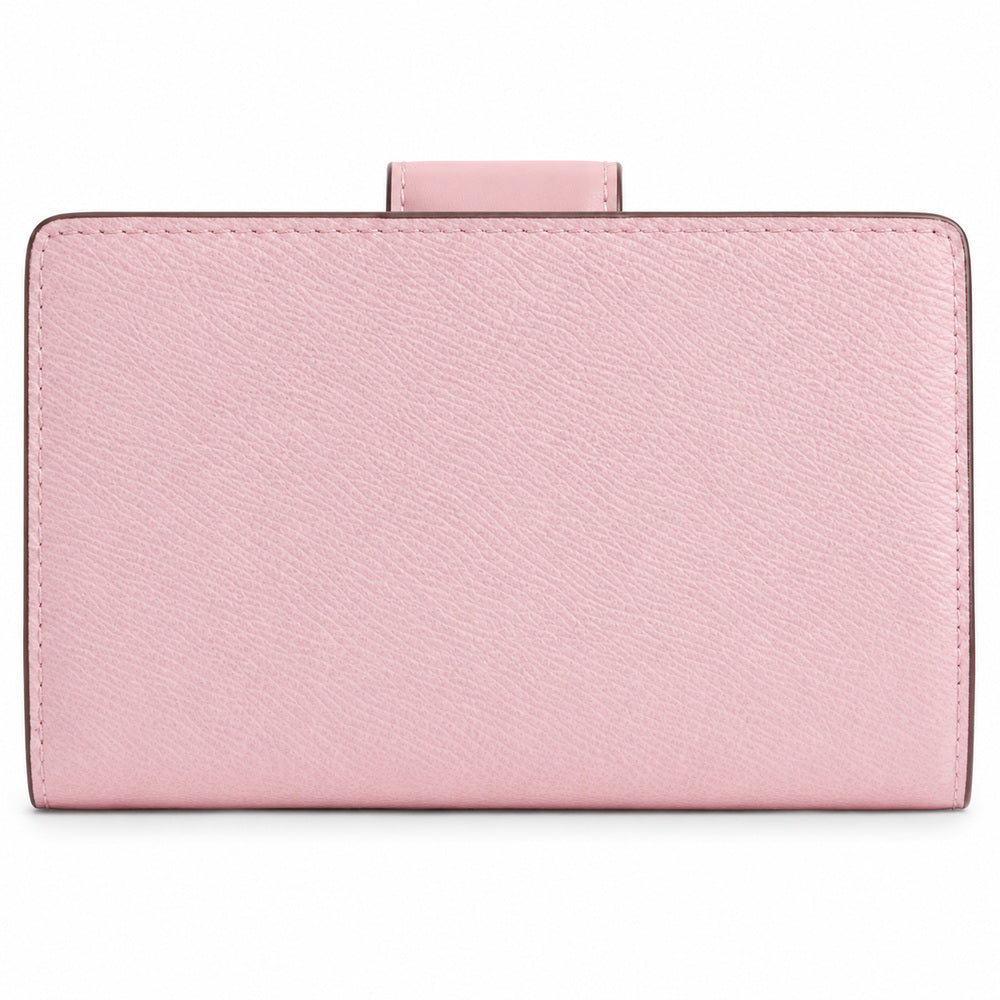 Coach Medium Corner Zip Wallet with Signature Leather in Light Pink