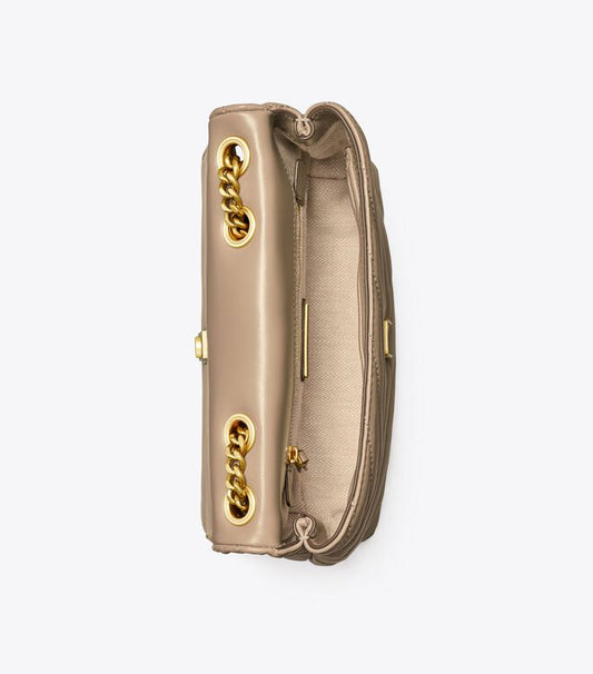 SMALL KIRA CHEVRON CONVERTIBLE SHOULDER BAG
