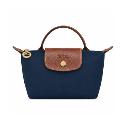 L.O.N.G.C.H.A.M.P Le Pliage Green Pouch in Navy