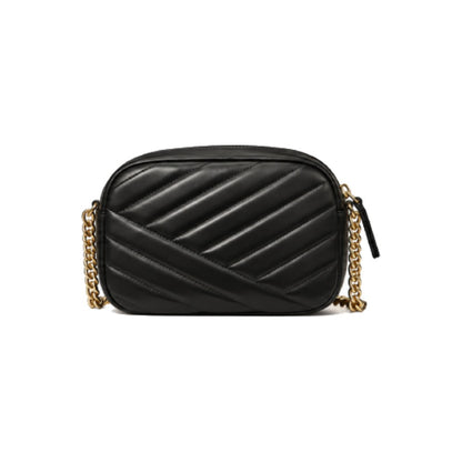 TORY BURCH Kira Chevron Camera Bag in Black