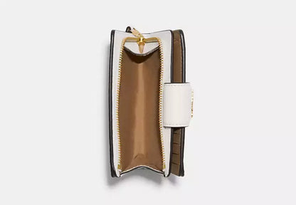 Coach Medium Corner Zip Wallet In Signature