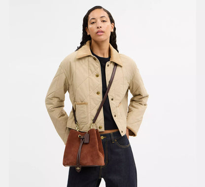 Coach Rowan Bucket Bag in suede