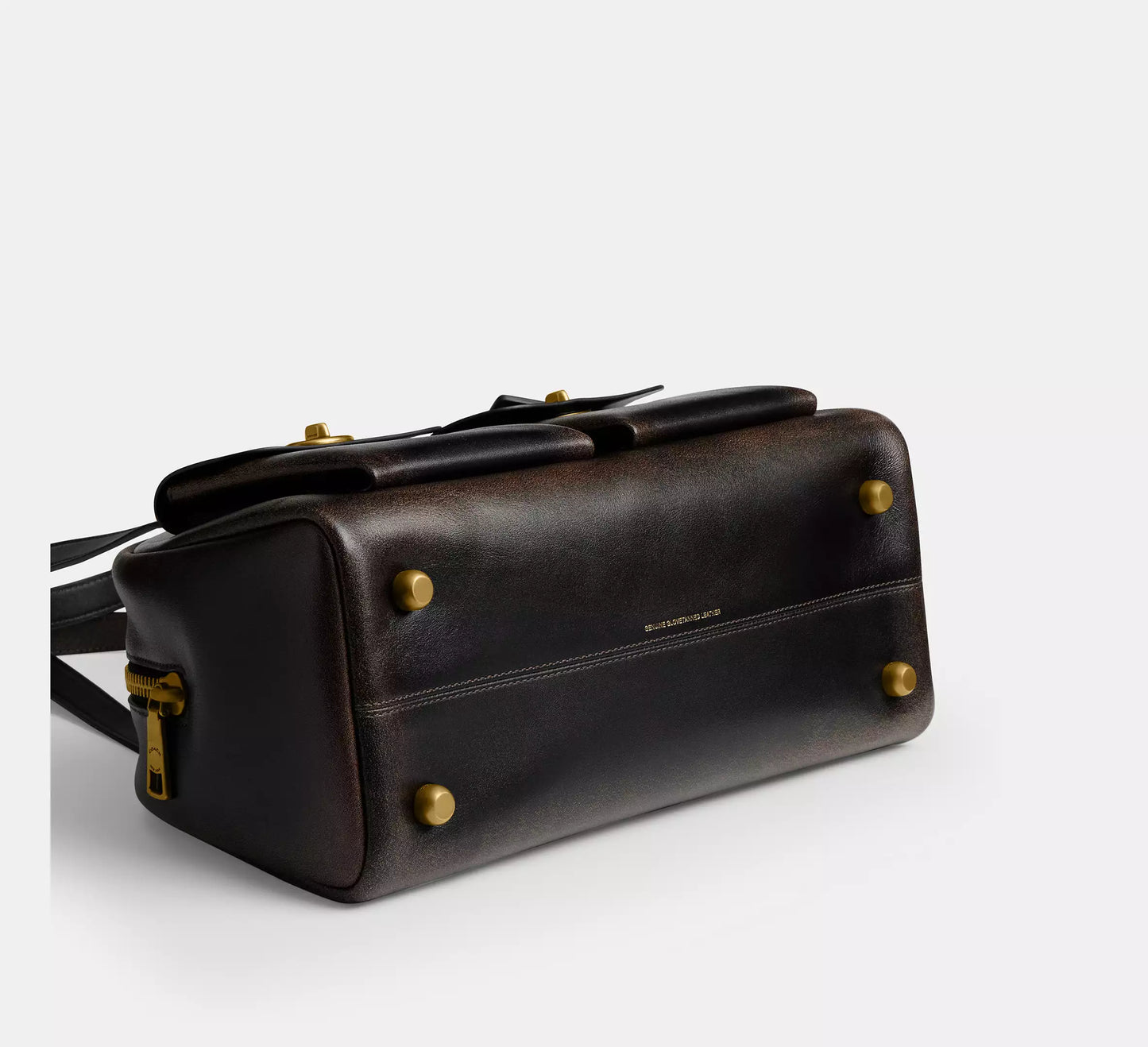Coach Leather Double Swivel Clasp Bag