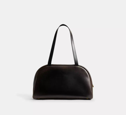 Coach Leather Double Swivel Clasp Bag