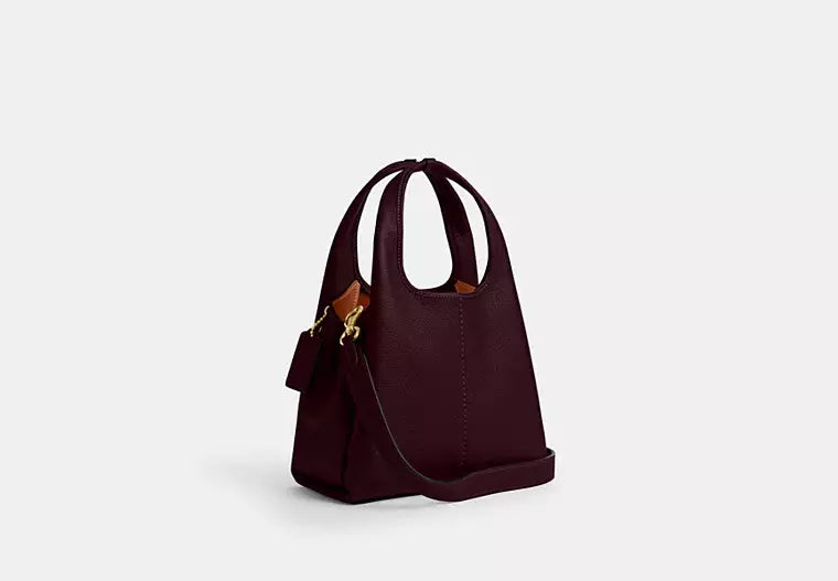 Lana Coach Bag in burgundy
