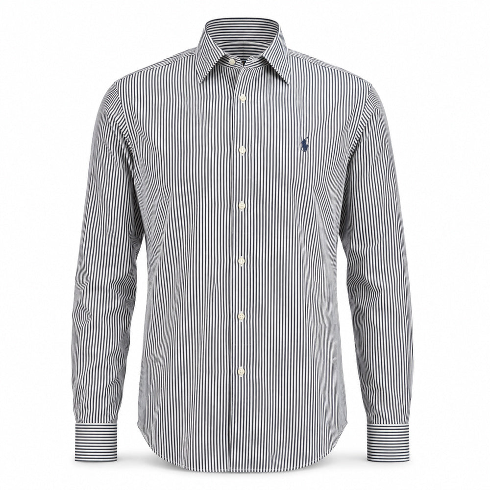 Polo Ralph Lauren Black & White Striped Long-Sleeve Shirt