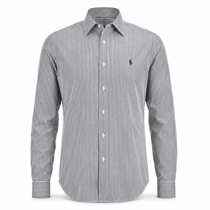 Polo Ralph Lauren Black & White Striped Long-Sleeve Shirt