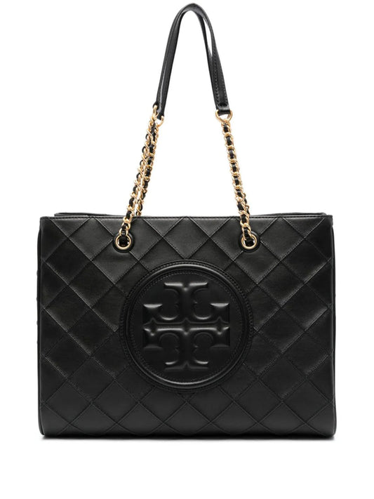 Tory Burch Fleming soft chain tote black
