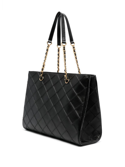 Tory Burch Fleming soft chain tote black