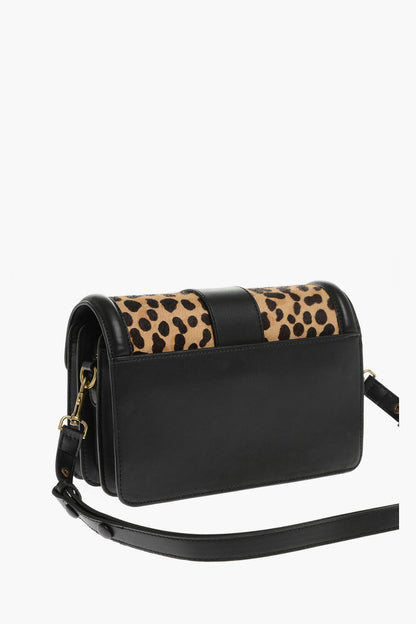 VERSACE JEANS COUTURE ANIMALIER PATTERNED CROSSBODY BAG