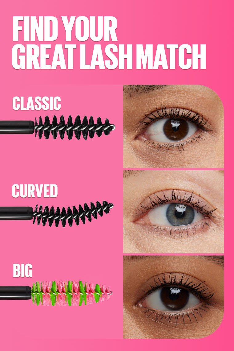 MAYBELLINE GREAT LASH® WATERPROOF MASCARA After 40 years, Great Lash is still America’s favorite mascara.