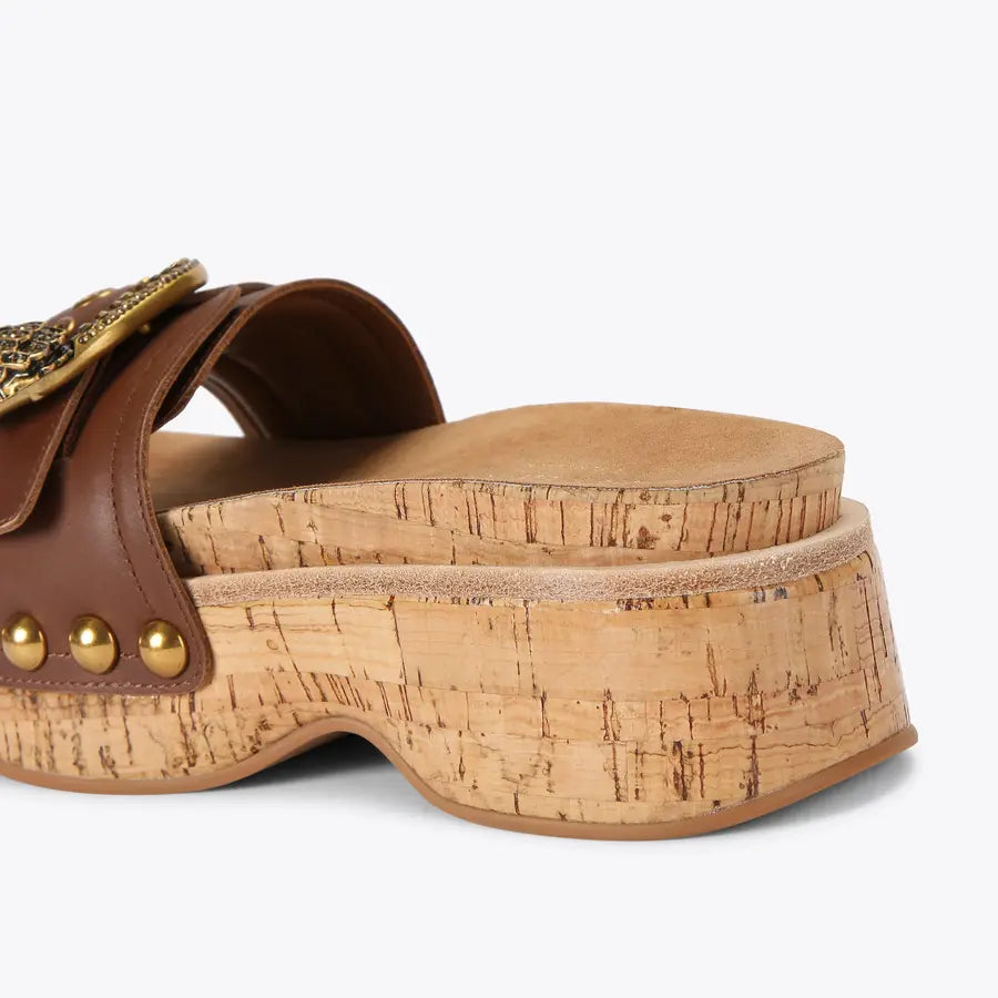 KURT GEIGER LONDON MAYFAIR FLATFORM PEEP TOE CLOG SIZE 39