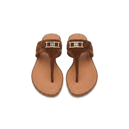Tommy Slipper Brown Size 9