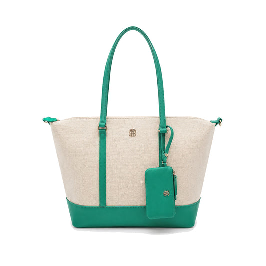 Tommy Shoulder Bag Beige x Green