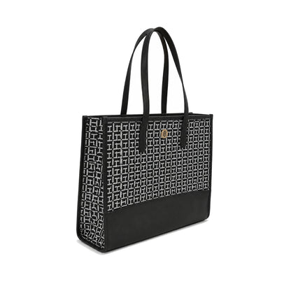 Tommy Tote Bag Large Grey x navy