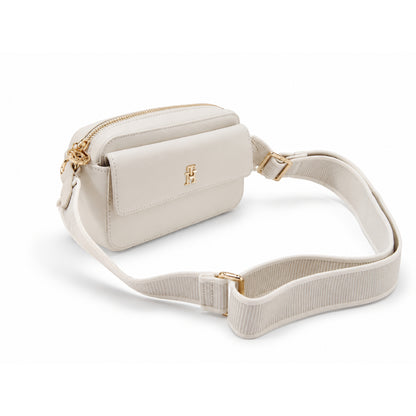 Tommy Bag Beige Rec Gold Logo