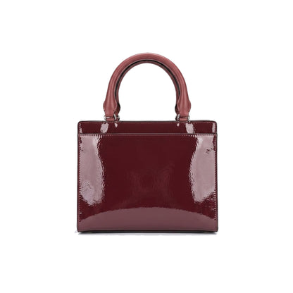 Karl Cross Bag Burgundy Shinny