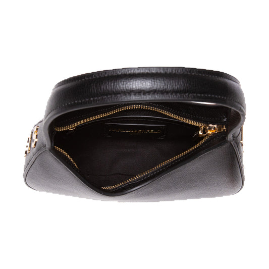 Karl Cross Bag Black Small Half